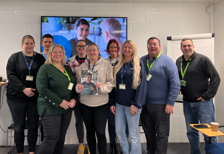 Image of Viking Maritime Group Managers stood together facing the camera | Mental Health First Aid Training